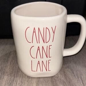 Rae Dunn Candy Cane Lane White Mug